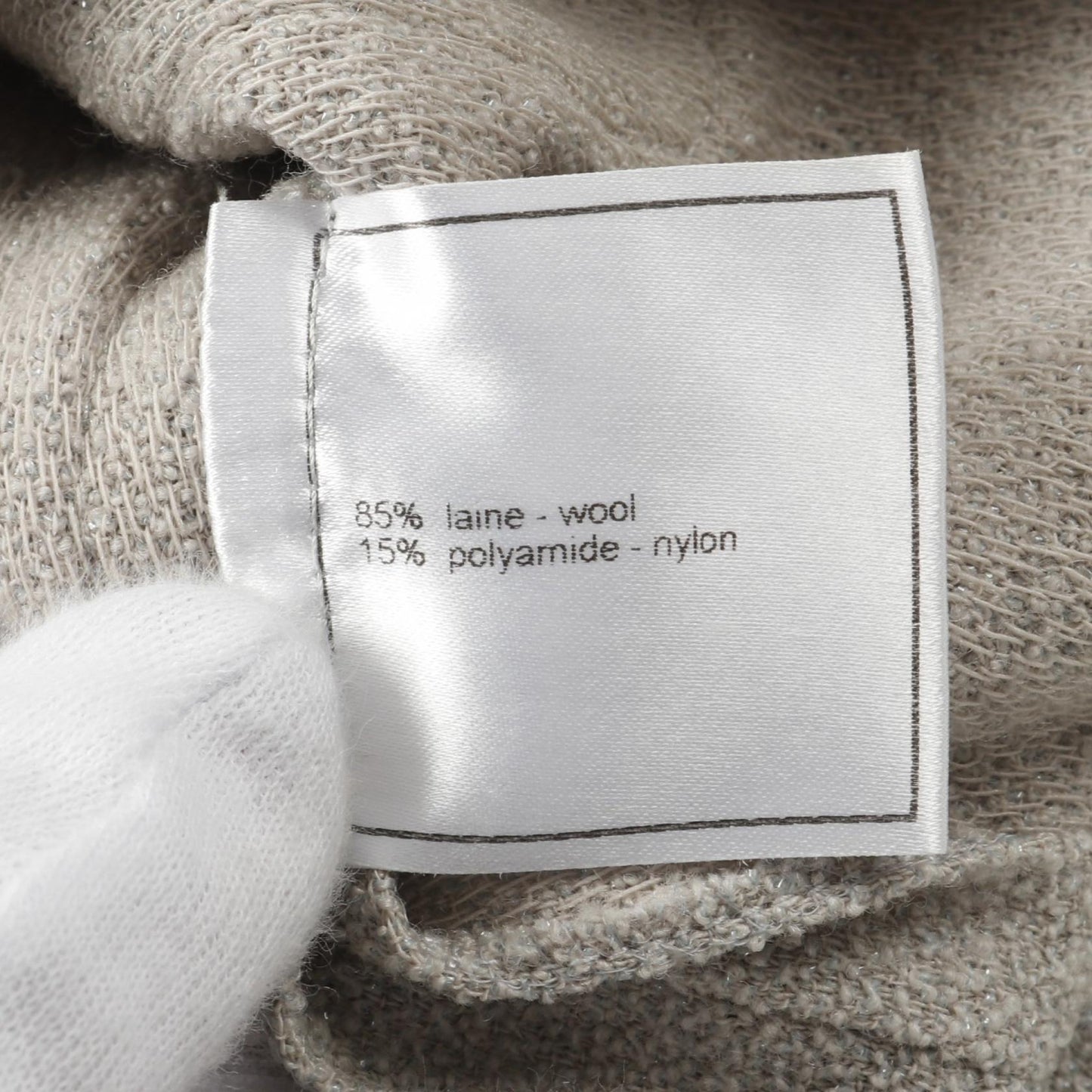 Chanel COCO Button Wool Nylon Blouse