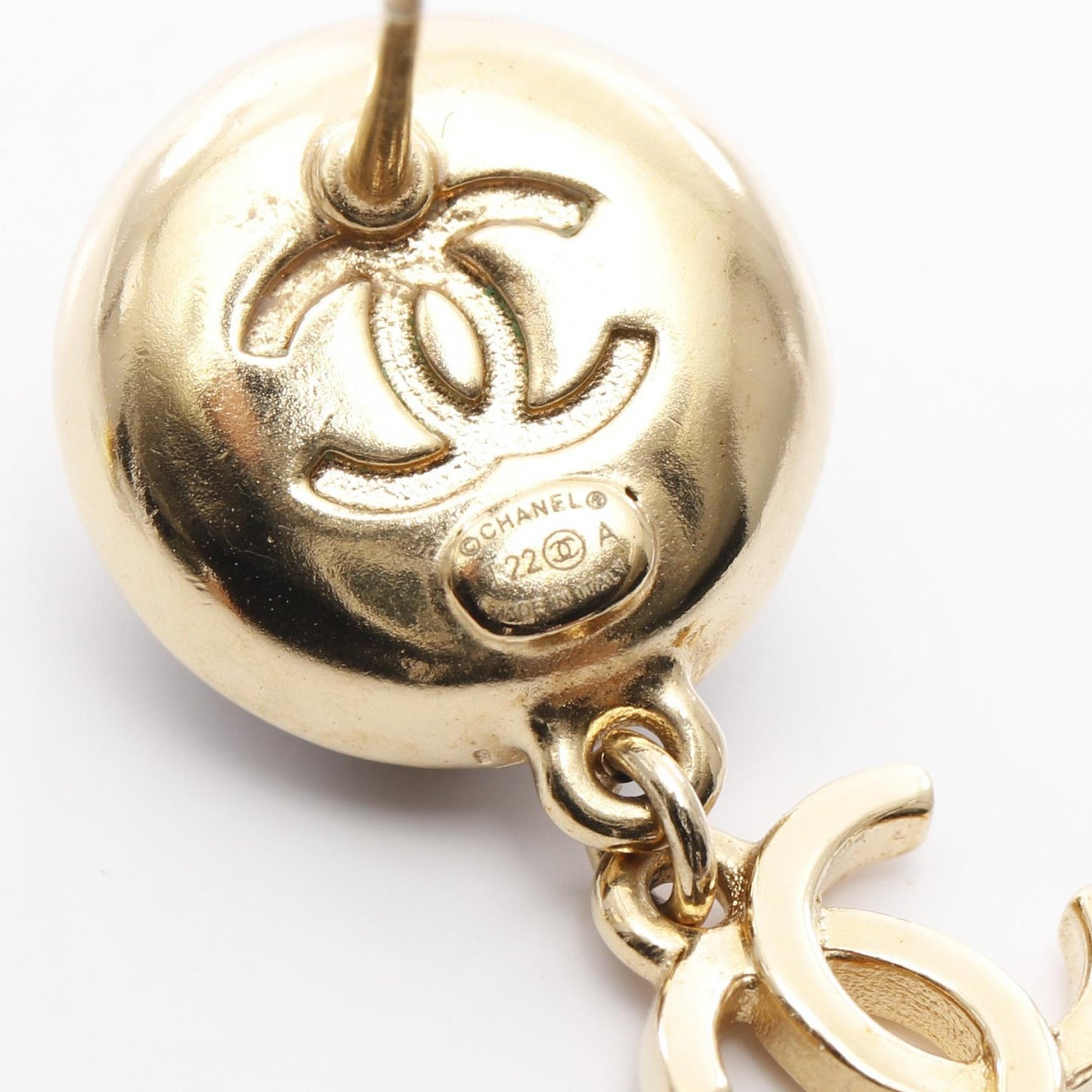 Chanel Coco Mark Camellia Earrings