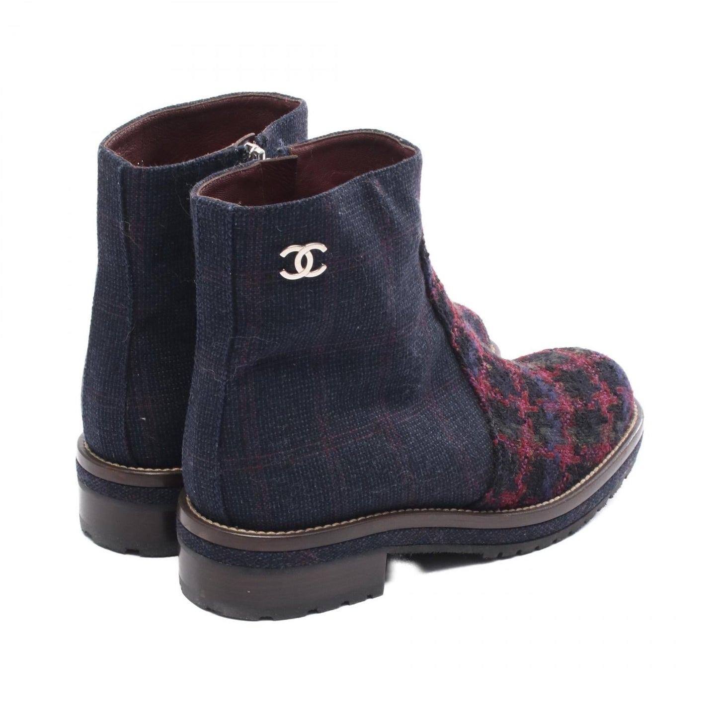 Chanel Coco Mark Fabric Boots