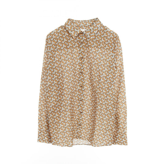 Burberry TB Monogram Cotton Silk Top