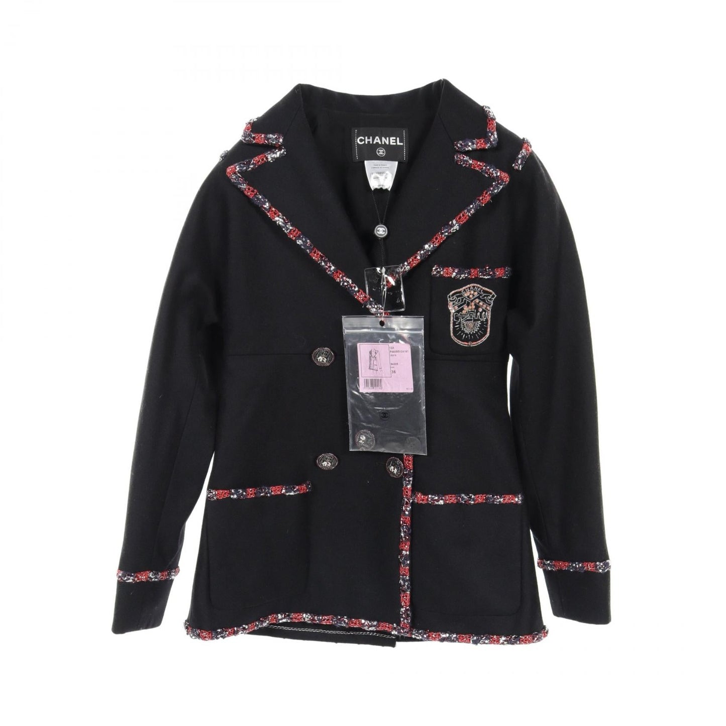 Chanel Emblem Wool Cashmere Outerwear
