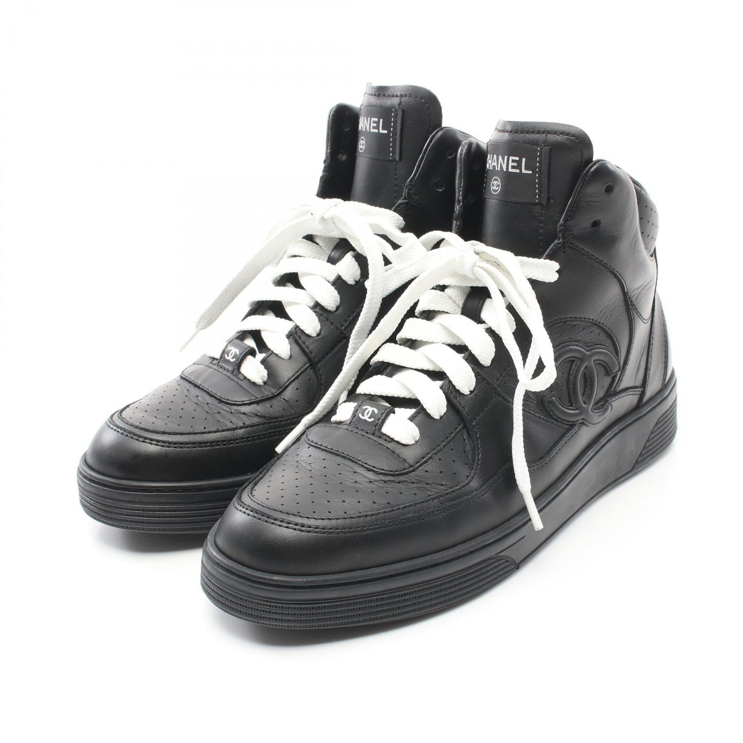 Chanel Coco Mark Leather Sneakers