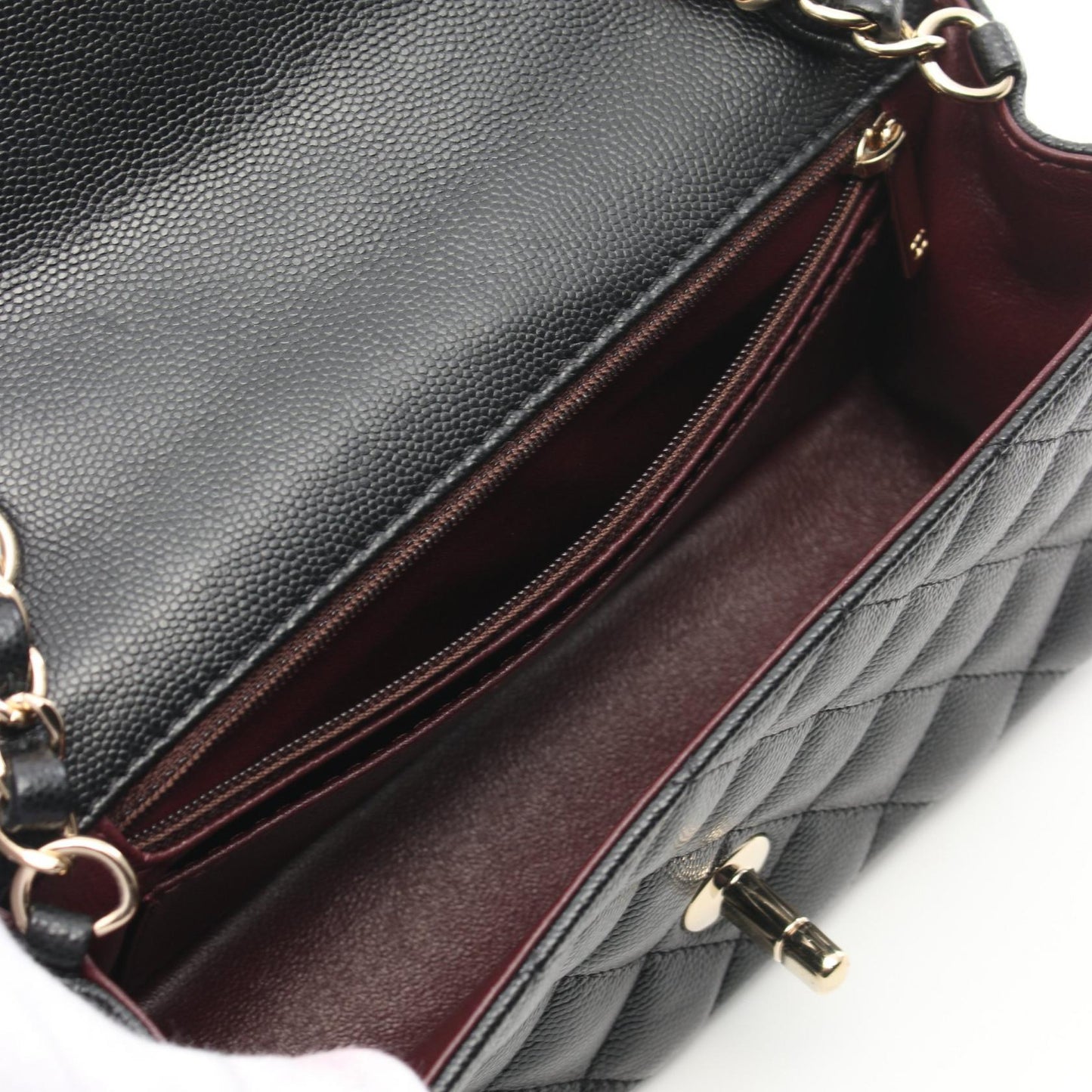 Chanel Mini Matelasse 20 Shoulder Bag Black