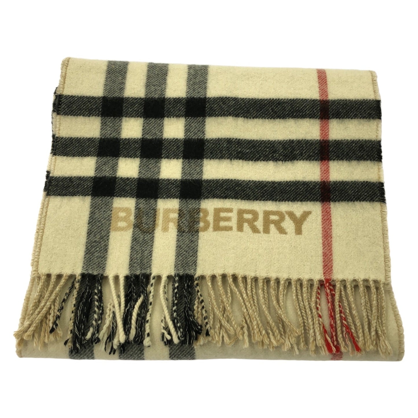 Burberry Construct Check Cashmere Scarf