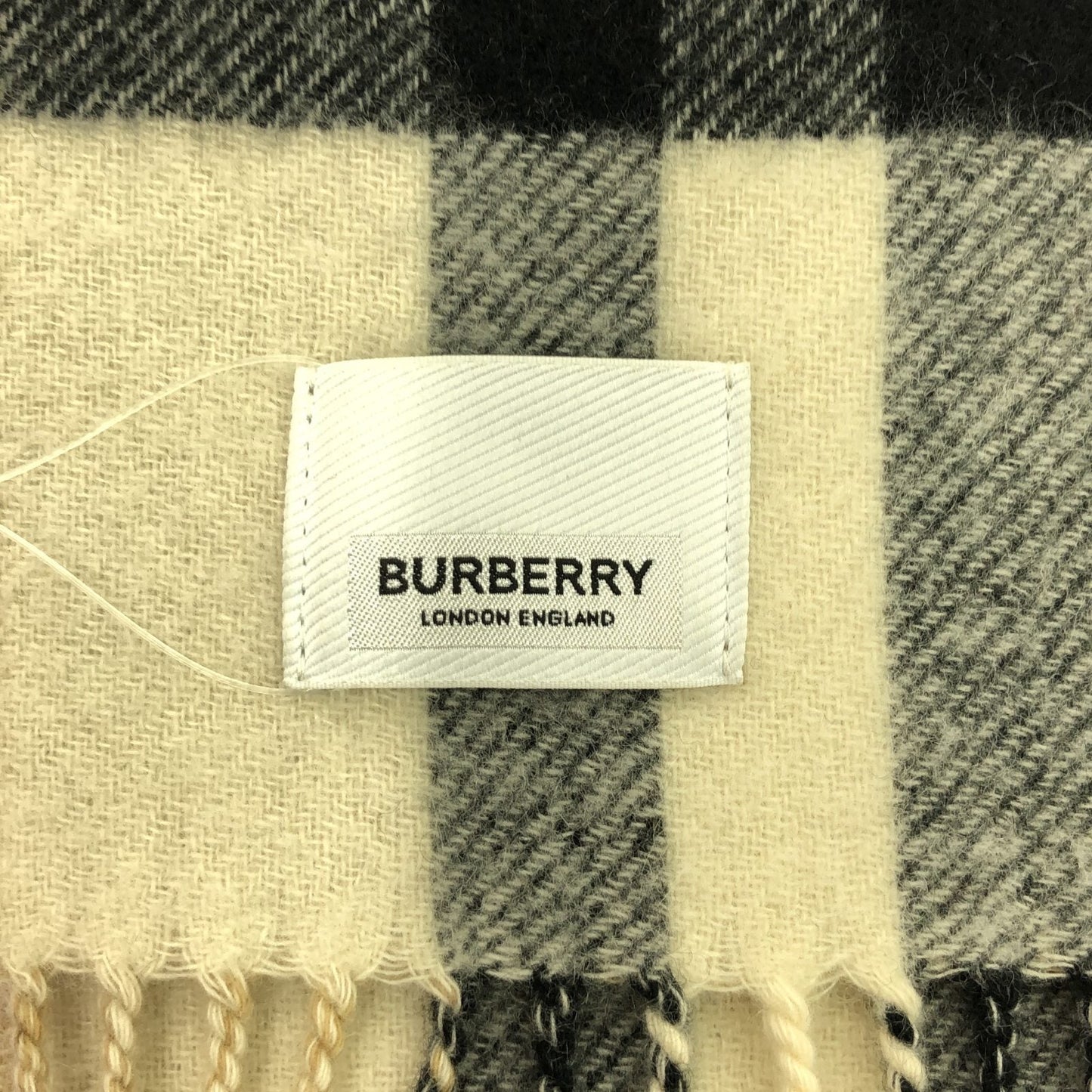 Burberry Construct Check Cashmere Scarf