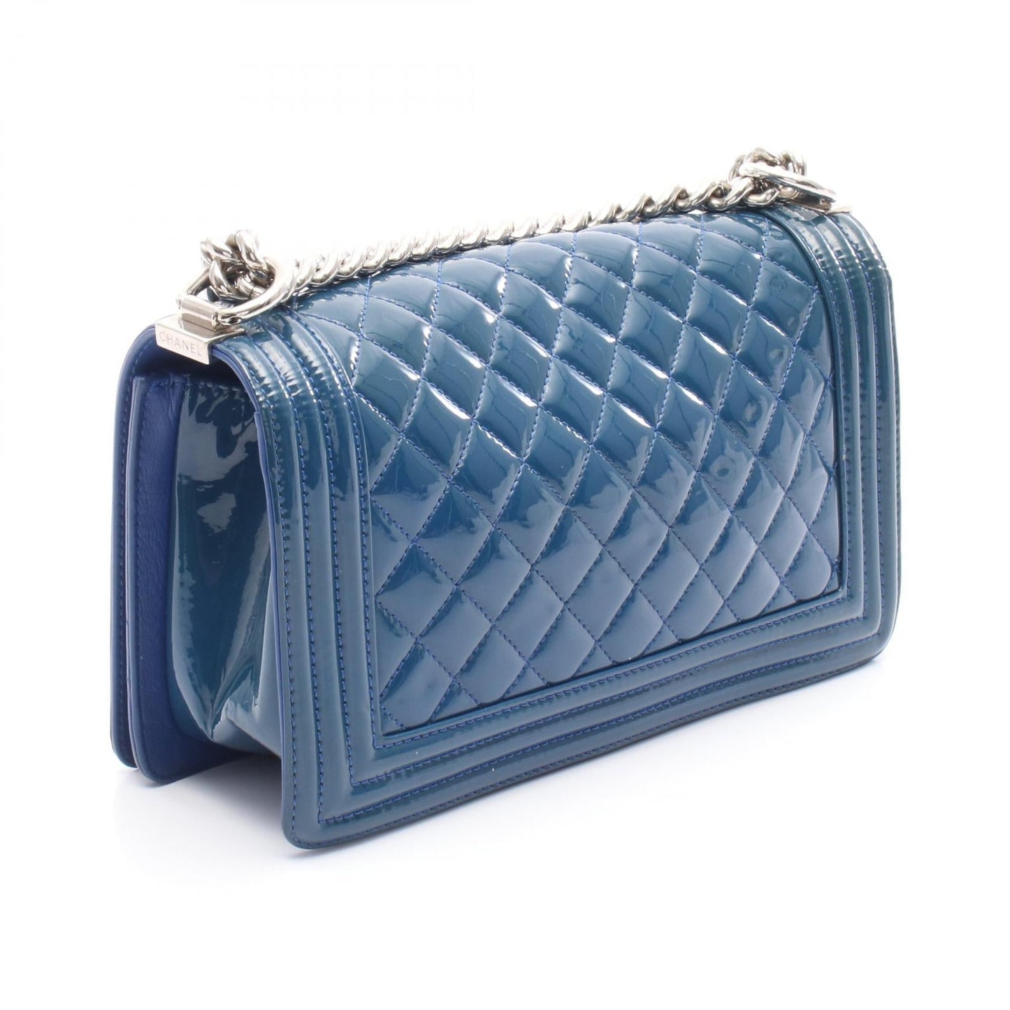 Chanel Boy Chanel Patent Leather Shoulder Bag