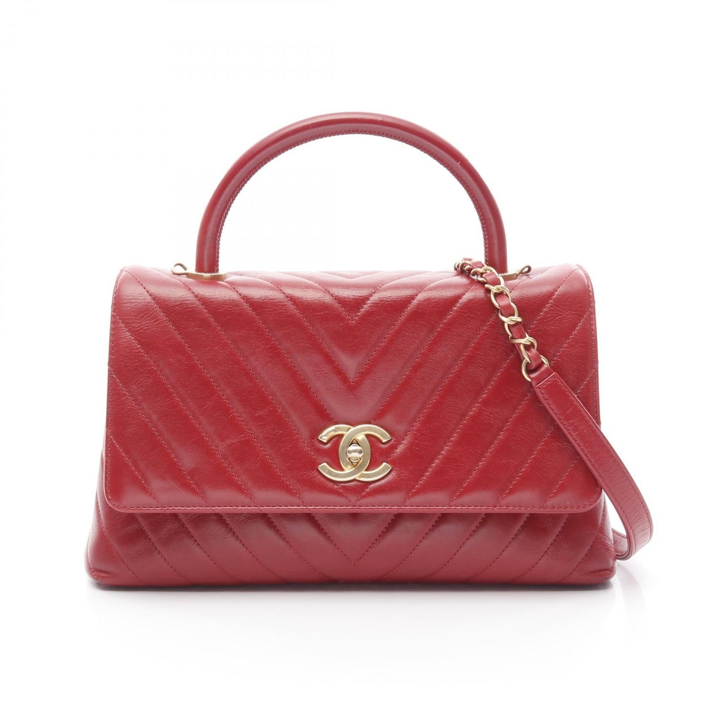 Chanel Coco Handle Leather Handbag