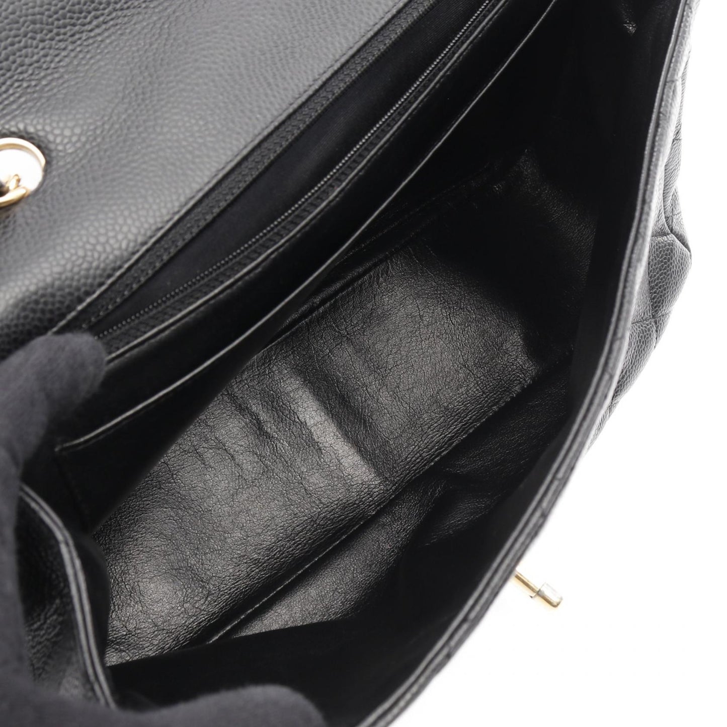 Chanel Deauville Caviar Skin Shoulder Bag