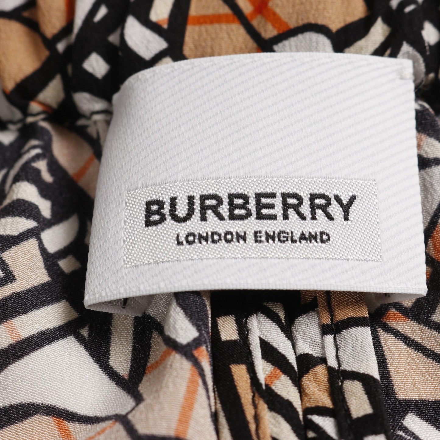 Burberry TB Logo Nova Check Silk Pants