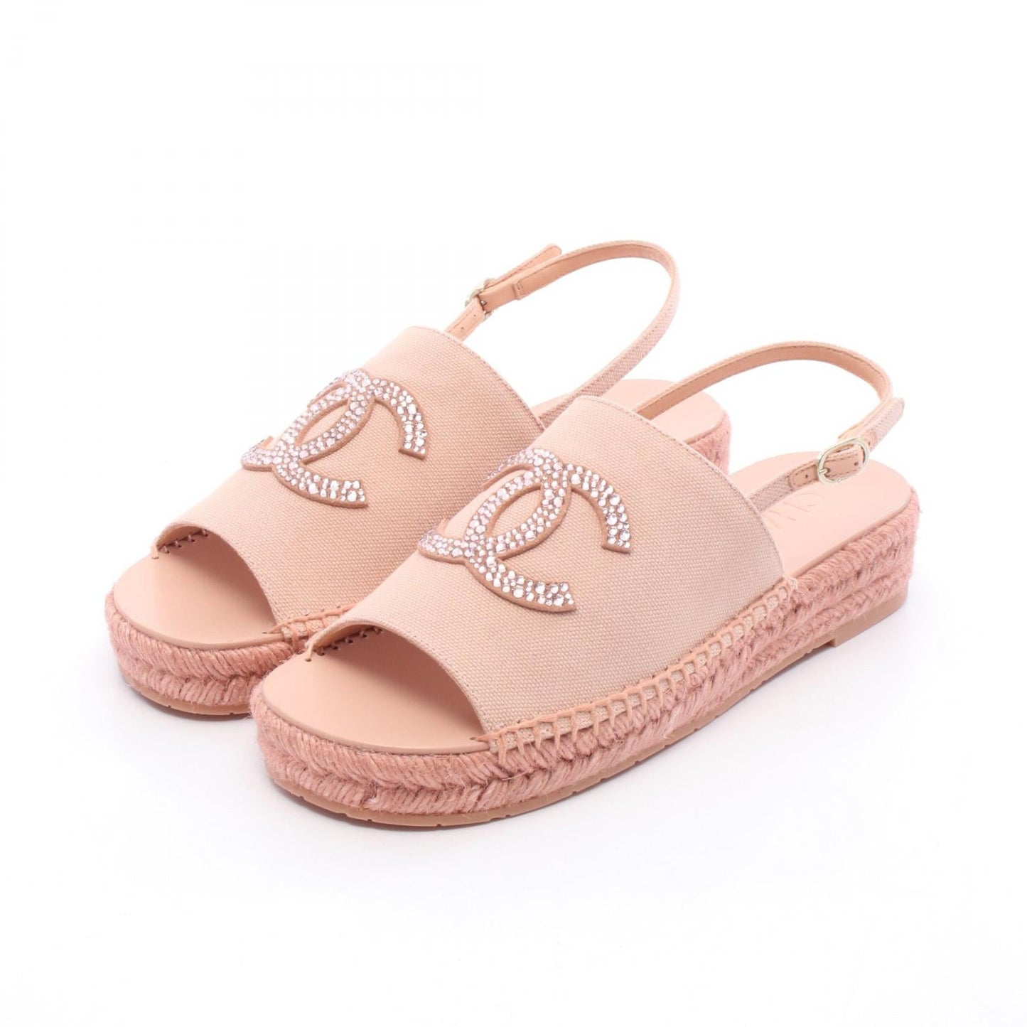 Chanel Coco Mark Canvas Sandals