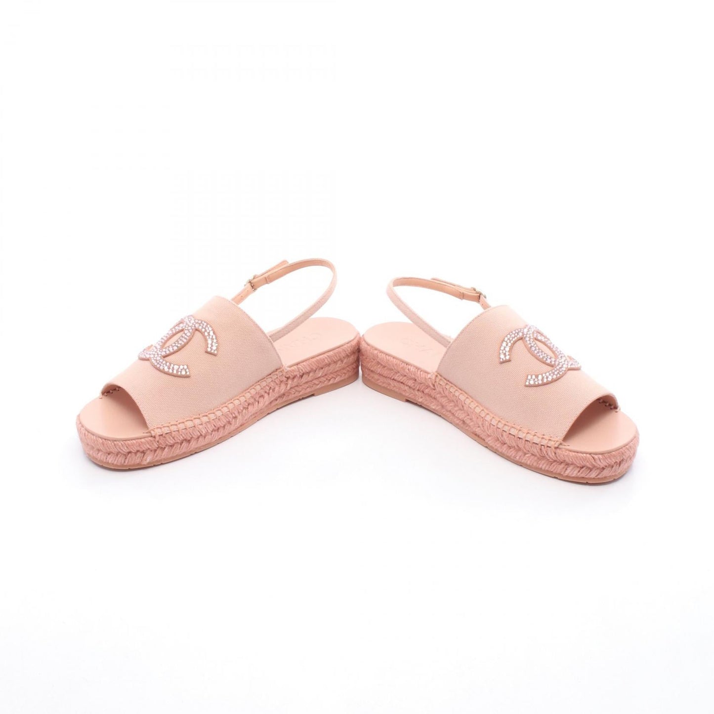 Chanel Coco Mark Canvas Sandals