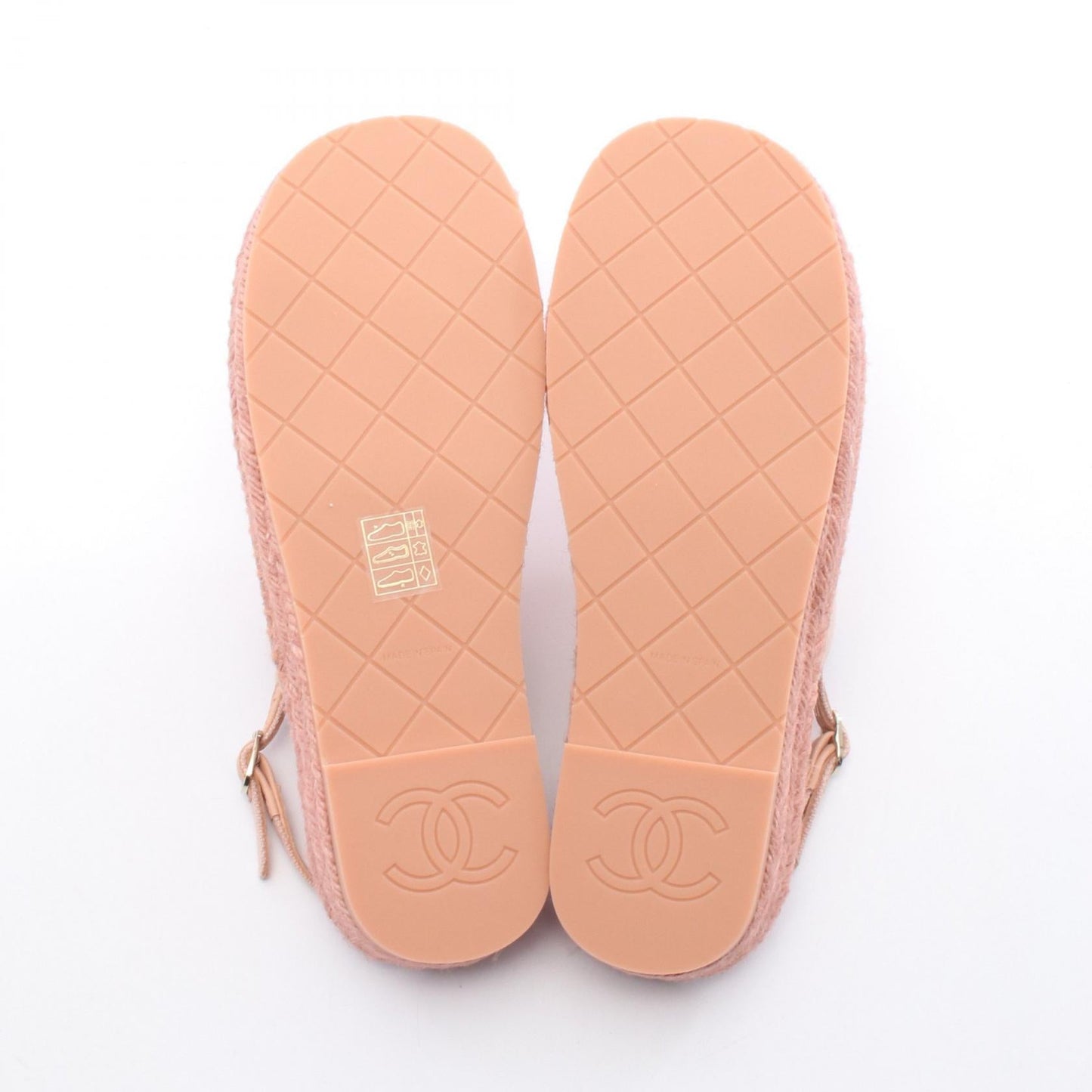Chanel Coco Mark Canvas Sandals