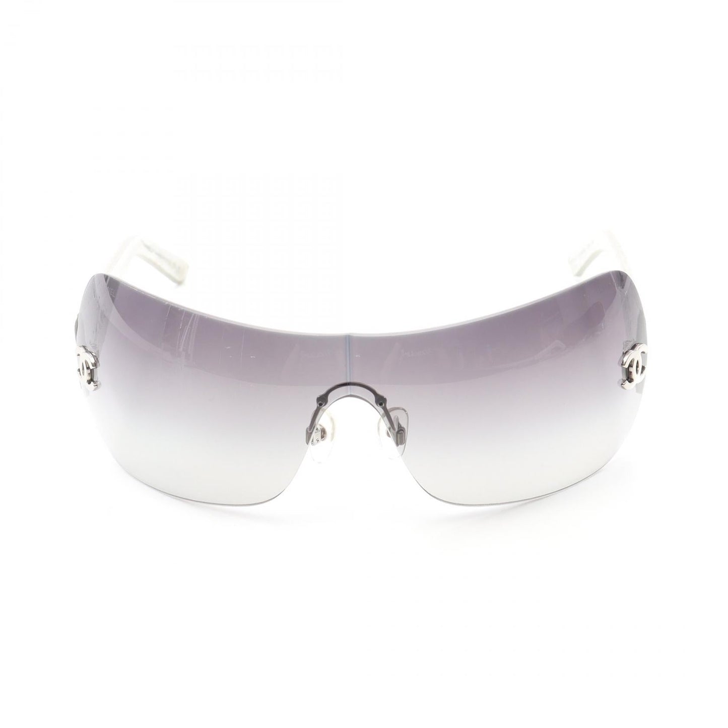 Chanel Coco Mark Leather Sunglasses