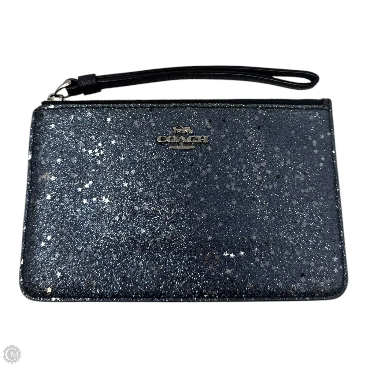 Star Glitter Wristlet Designer By Coach, Size: Medium
