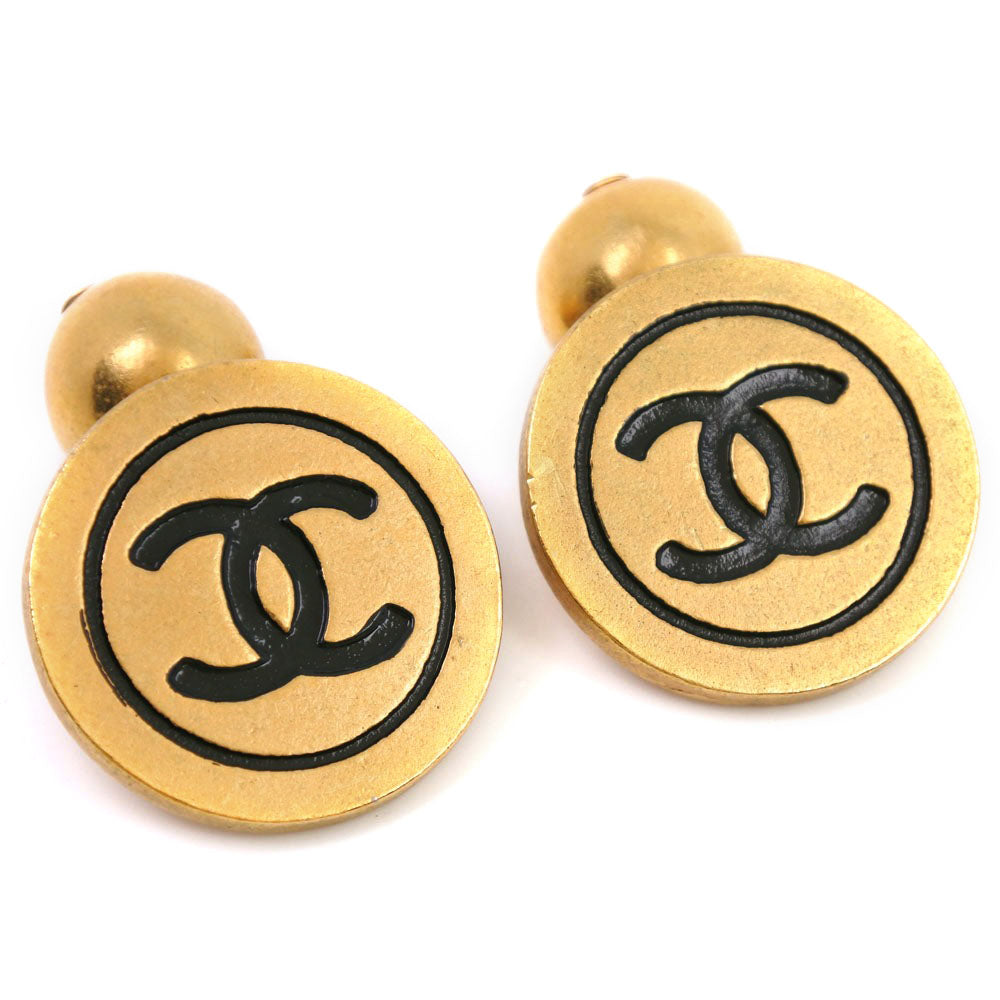 CHANEL cuffs Plated Gold gold COCO Mark mens Used