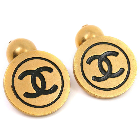 CHANEL cuffs Plated Gold gold COCO Mark mens Used