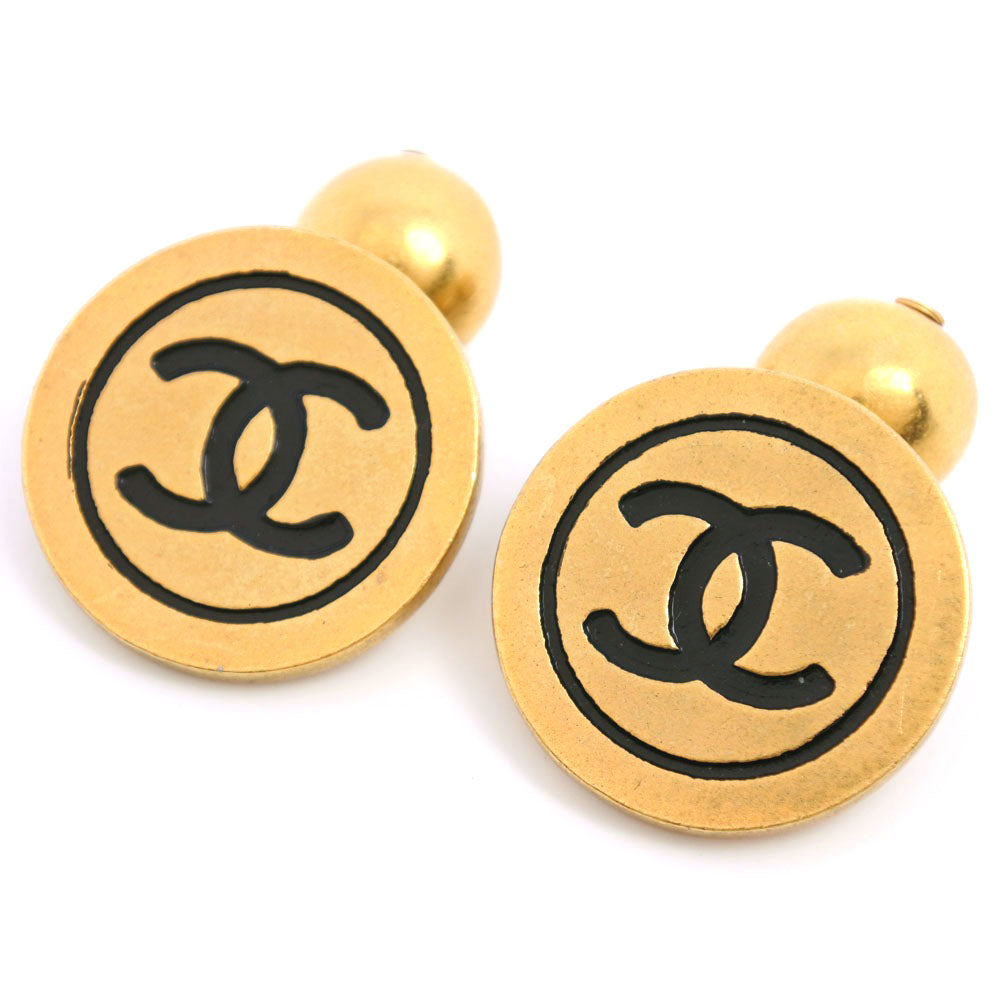 CHANEL cuffs Plated Gold gold COCO Mark mens Used