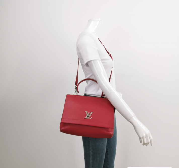 Preloved Louis Vuitton (LV) Lockme bag Red 27.5cm 24081578825946