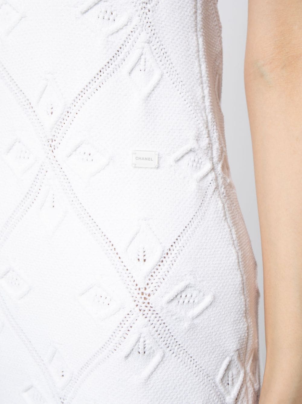 Pointelle-Knit Sleeveless Dress
