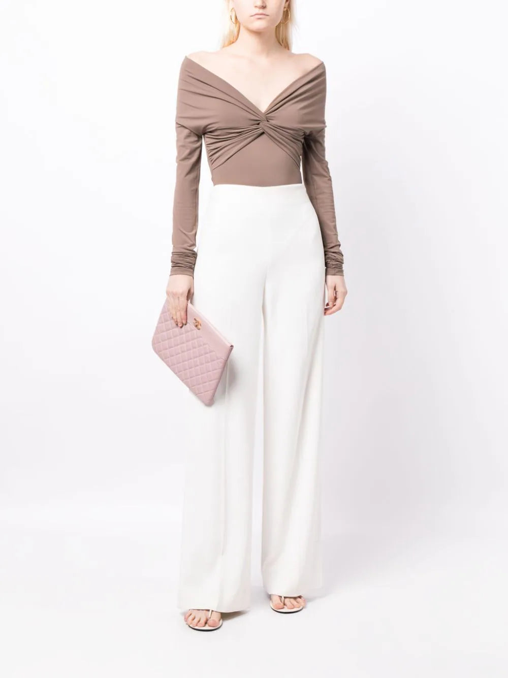 CC Quilted clutch bag