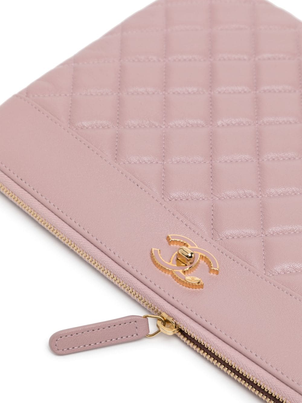 CC Quilted clutch bag
