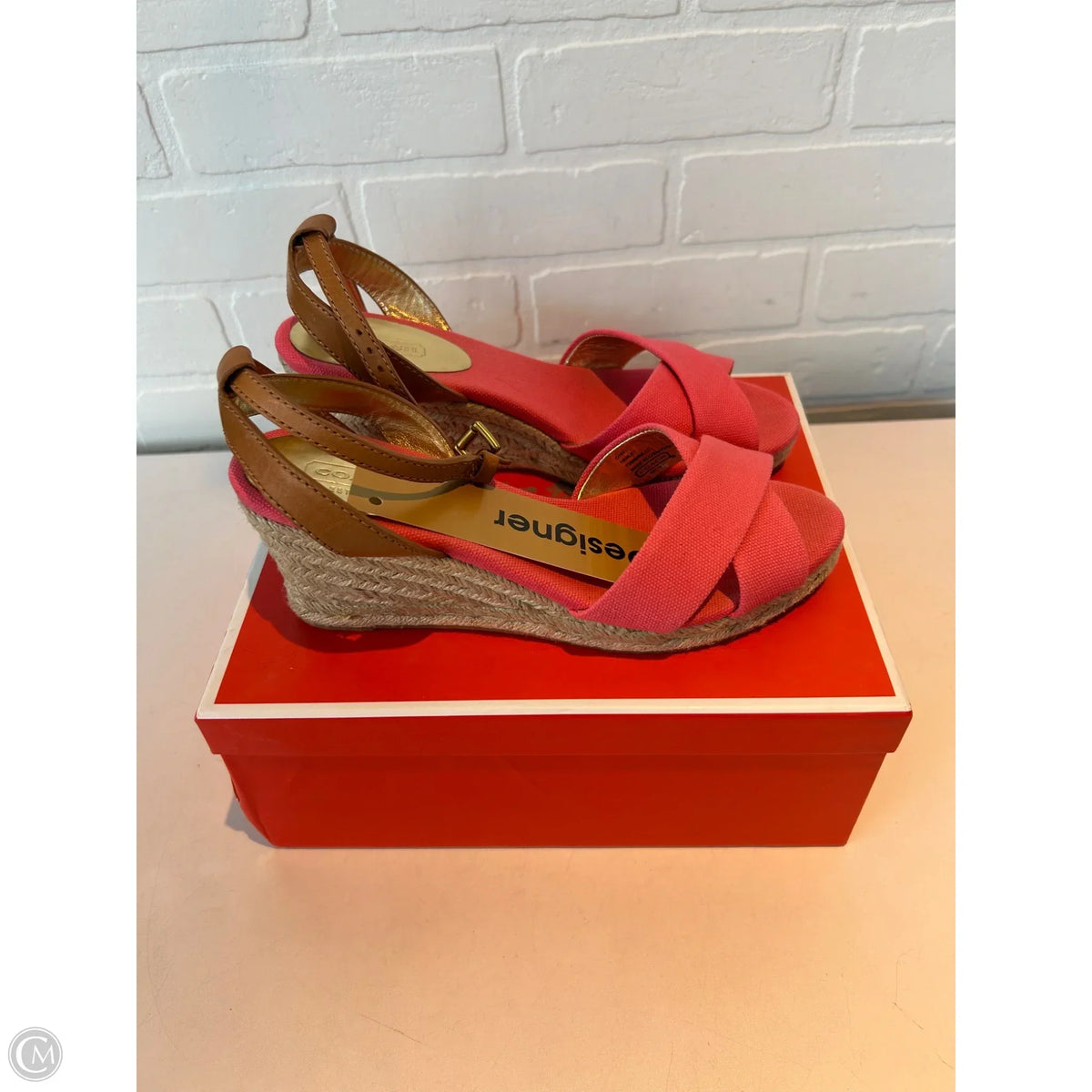 Sandals Designer By Coach In Pink, Size: 7