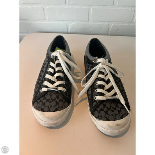 Shoes Designer By Coach In Black & White, Size: 10