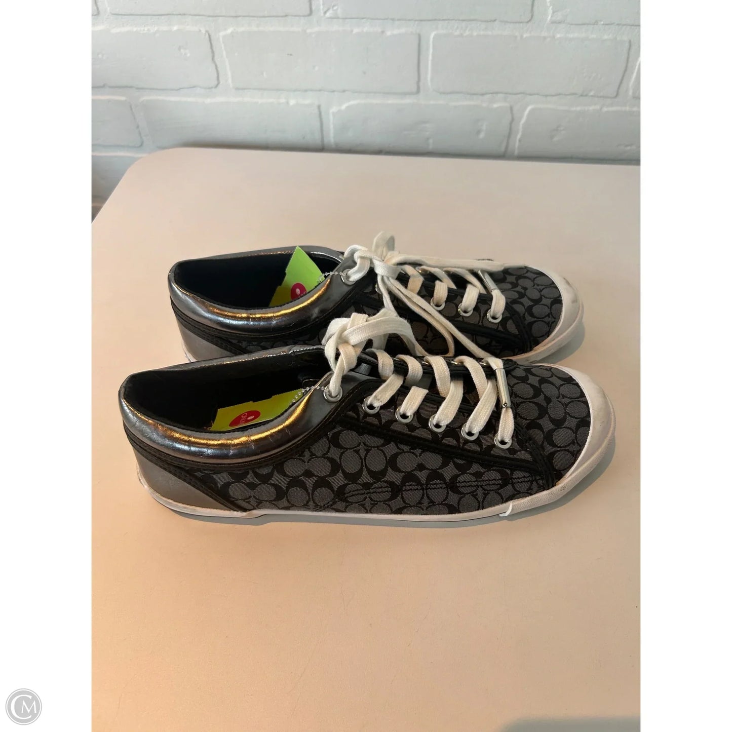 Shoes Designer By Coach In Black & White, Size: 10