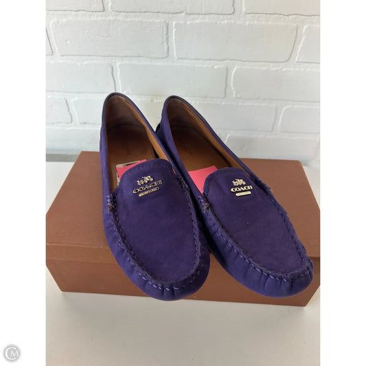 Shoes Designer By Coach In Purple, Size: 9