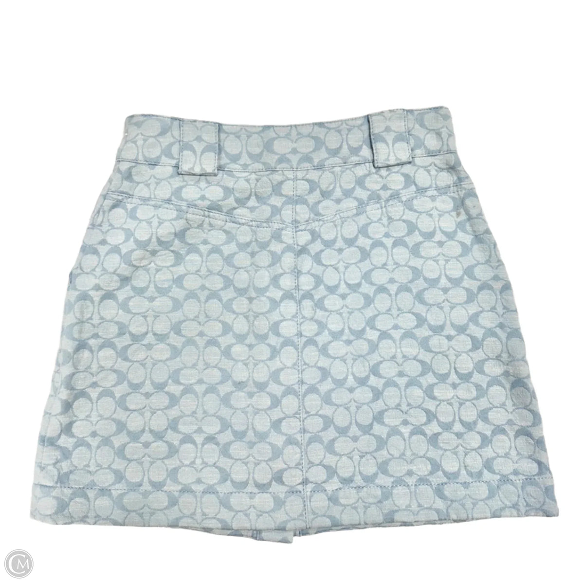 Skirt Designer By Coach In Blue, Size: Xs