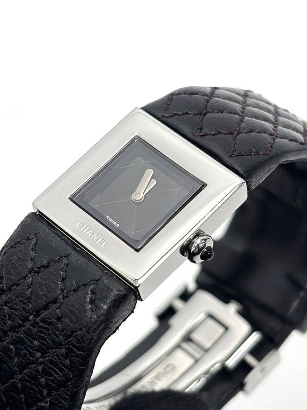 Matrace black silver quartz watch 4VCHC29542 Chanel