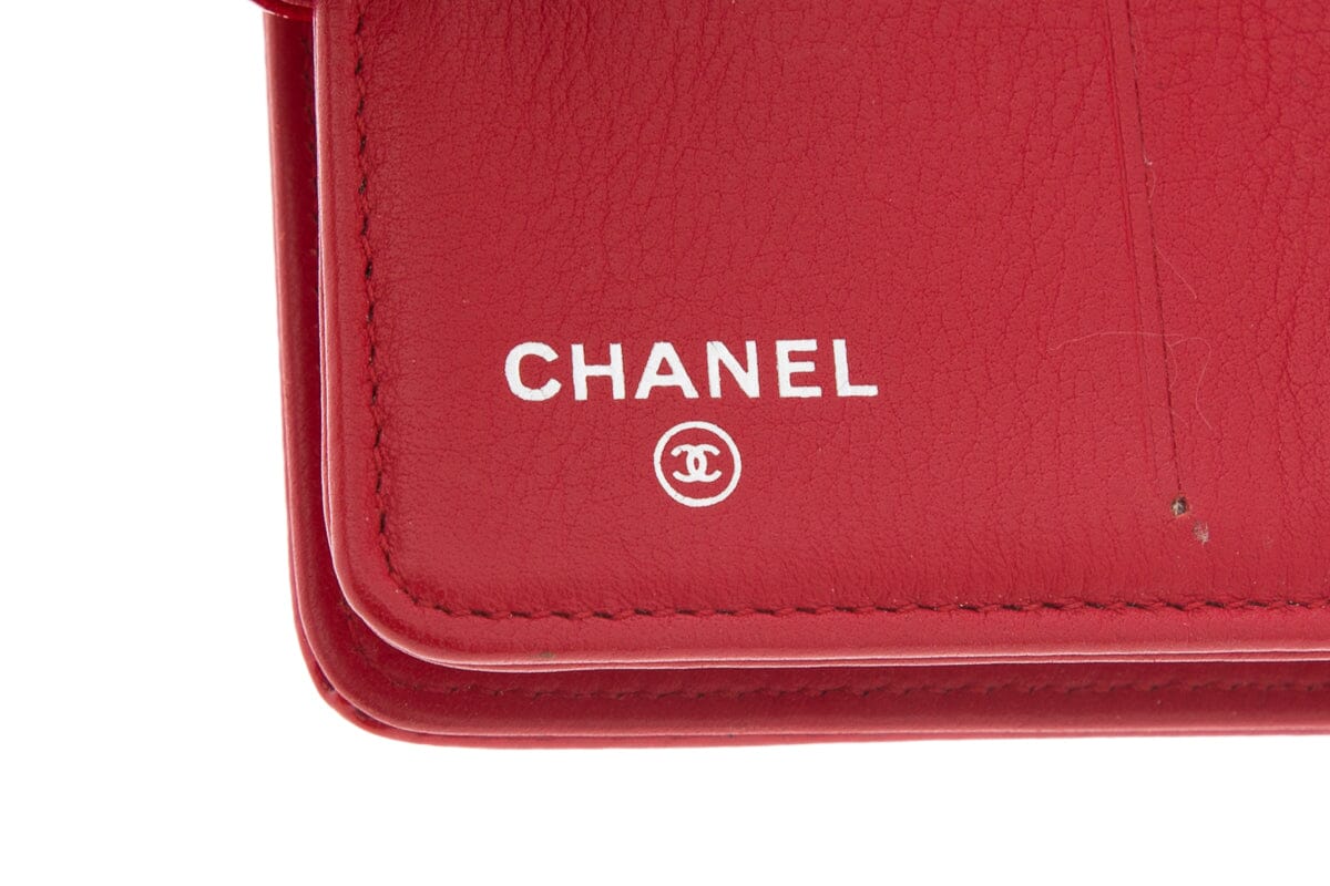 Chanel 2008/09  Red Patent Leather Wallet