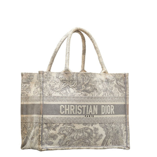 Dior Medium Toile de Jouy Book Tote Canvas Tote Bag in Good condition