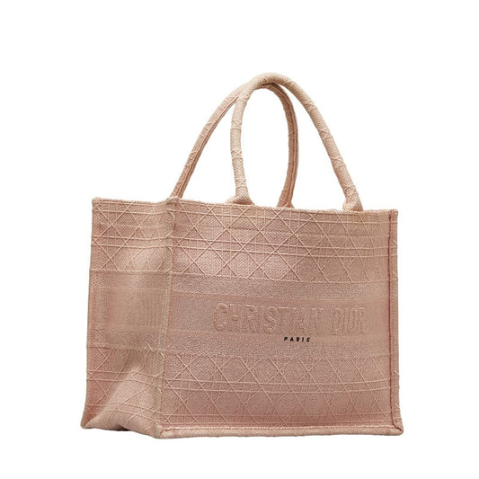 Dior Cannage Canvas Medium Book Tote Canvas Tote Bag in Good condition