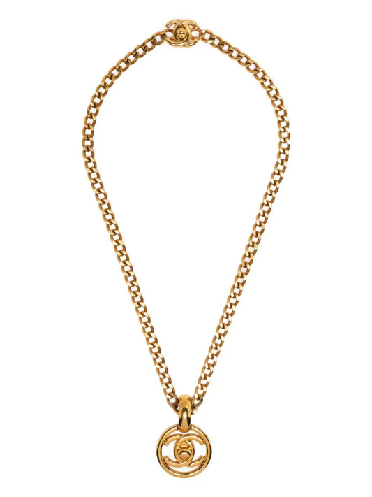 1997 CC Turn-lock Pendant Chain Necklace