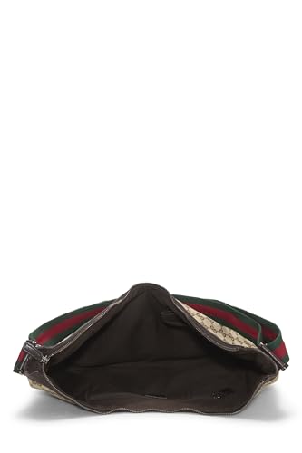 Gucci, Original GG Canvas Web Round Messenger Large, Brown