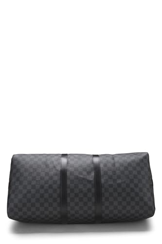 Louis Vuitton,  Damier Graphite Keepall Bandouliere 55, Black