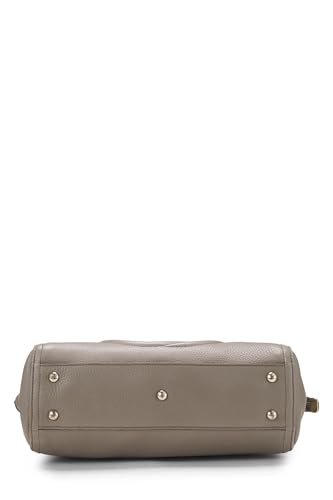 Gucci, Grey Leather Soho Zip Tote, Grey