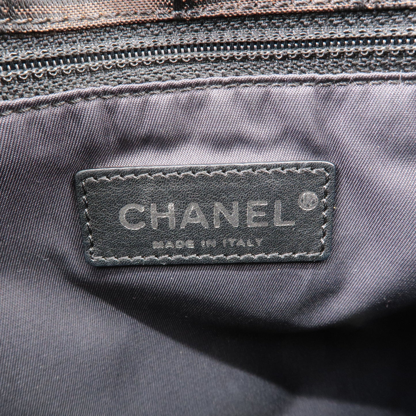 Chanel New Travel Line Nylon Jacquard Leather Shoulder Bag A