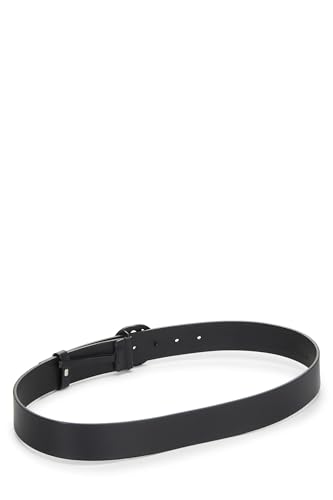 Gucci, Black Guccissima Leather Interlocking GG Belt, Black
