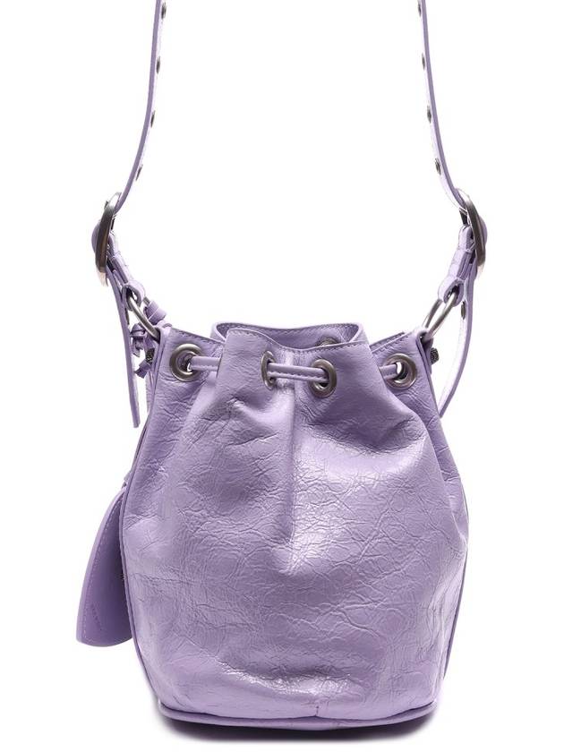 Luxury Balenciaga  Le Cagole Bucket Bag Purple