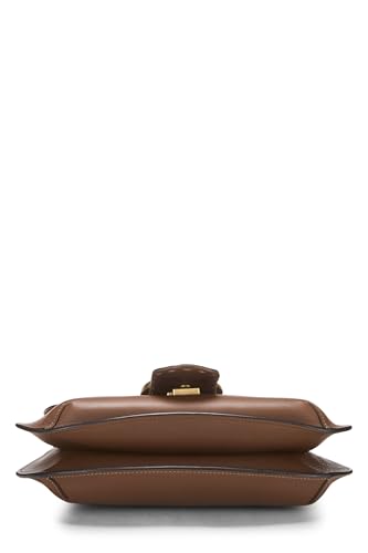Gucci, Brown Leather GG Animalier Marmont Shoulder Bag, Brown
