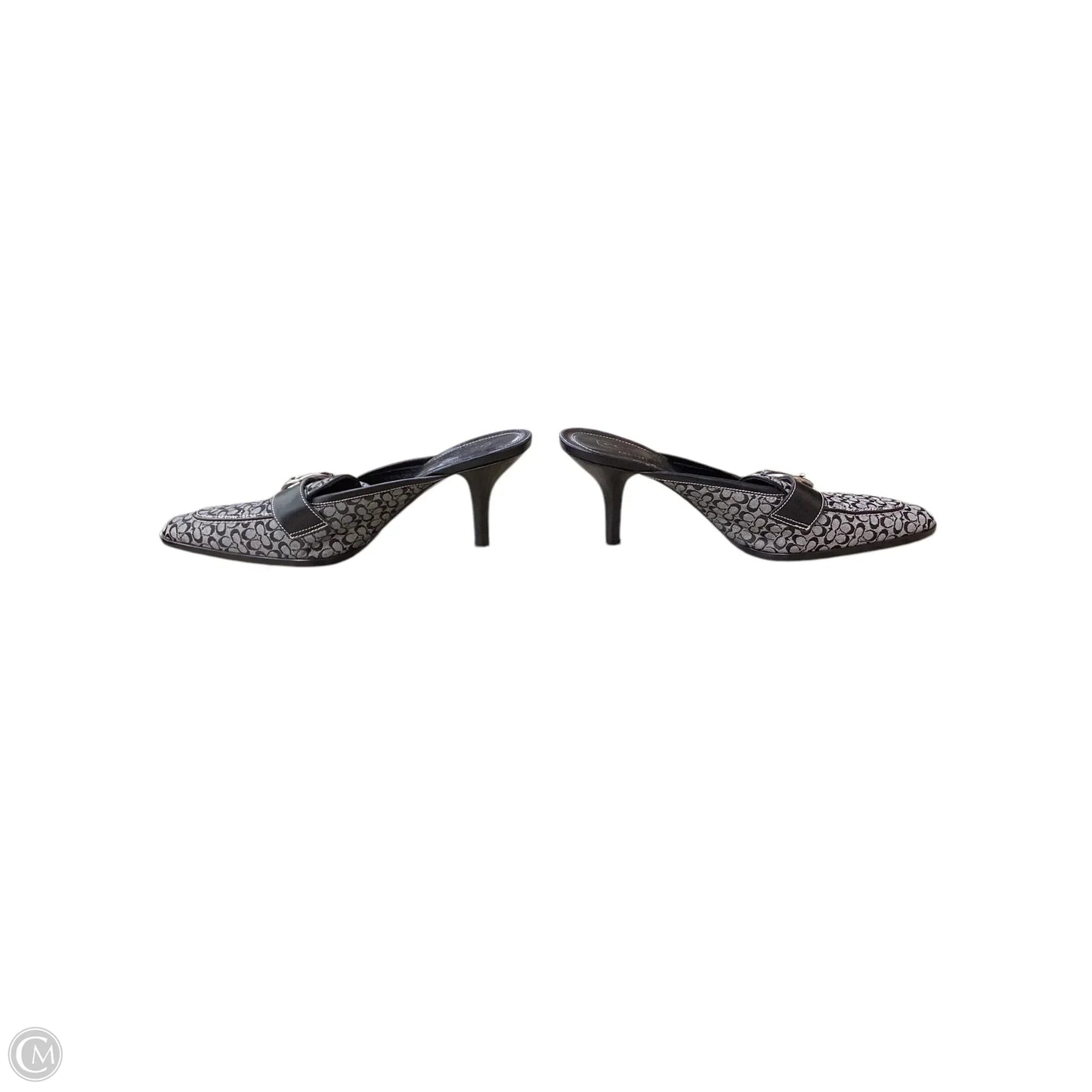 Shoes Designer By Coach In Black & Grey, Size: 9