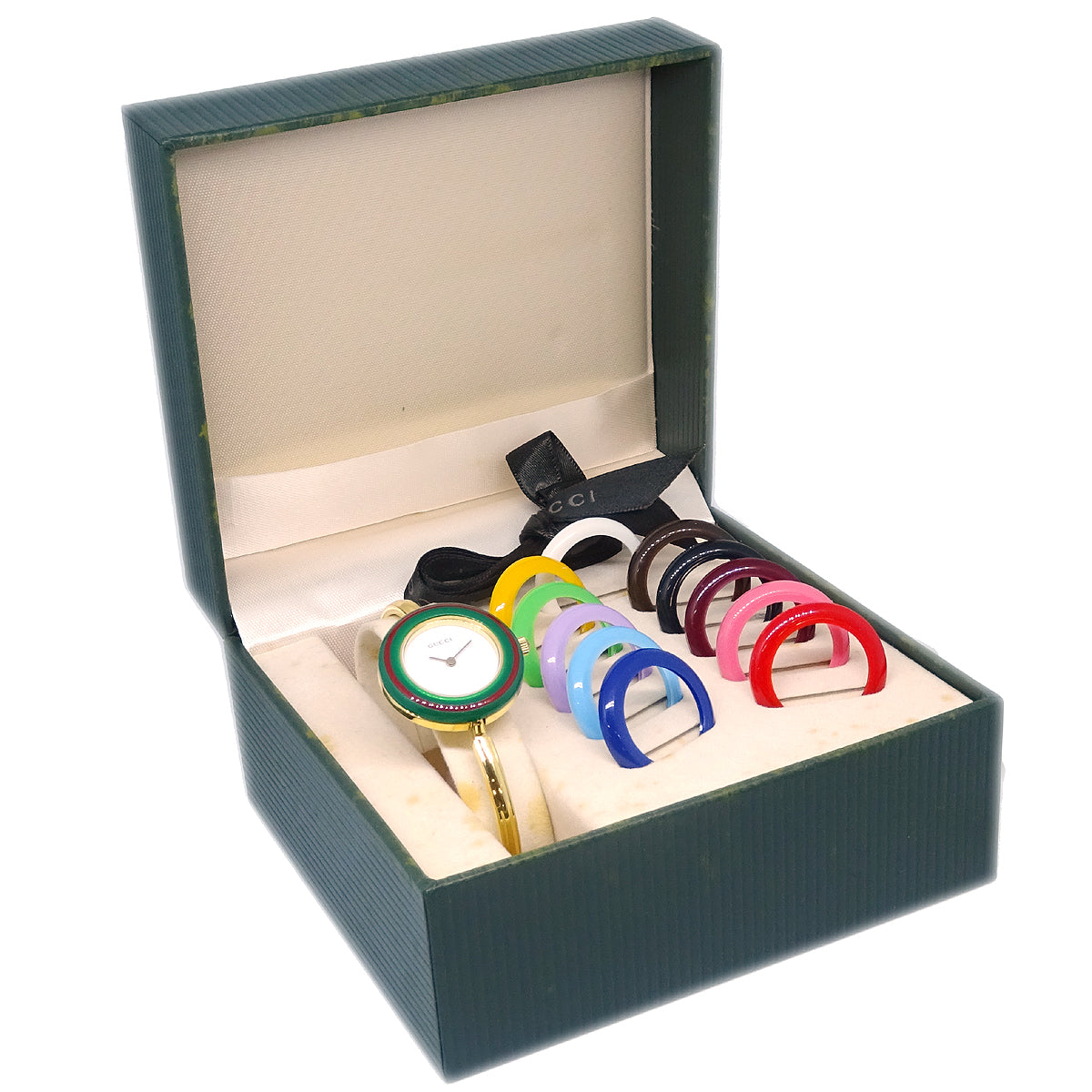 Gucci 11/12 Change Bezel Chameleon Watch Gold