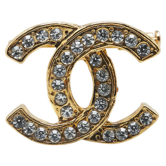 Chanel Coco Mark Rhinestone Brooch