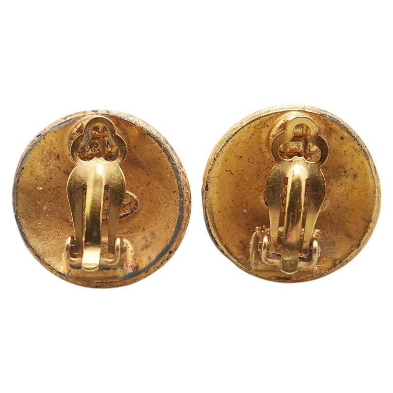 Chanel Coco Mark Round Earrings