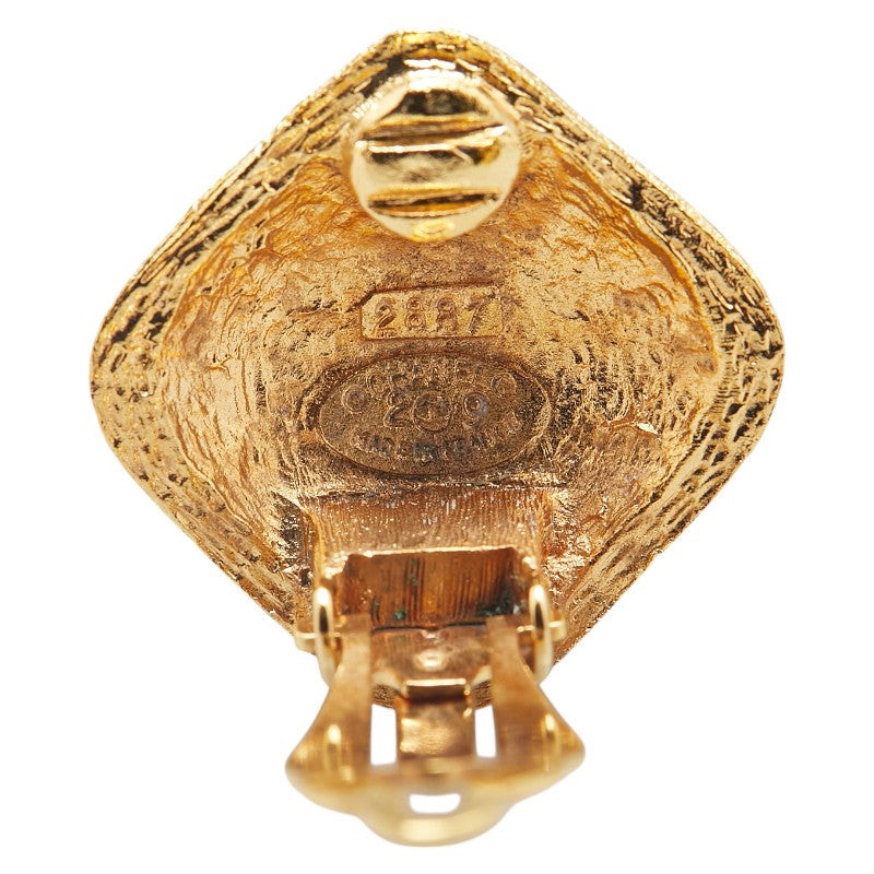 Chanel Coco Mark Rhombus Earrings
