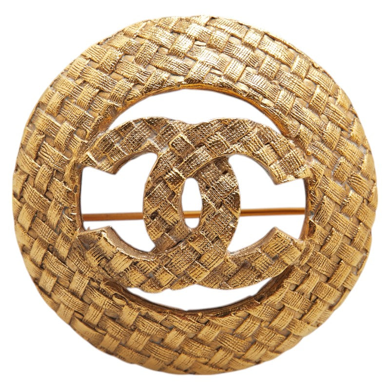 Chanel Coco Mark Round Brooch