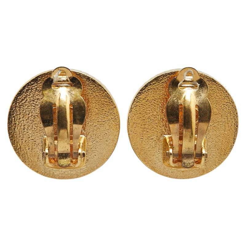 Chanel Coco Mark Round Earrings
