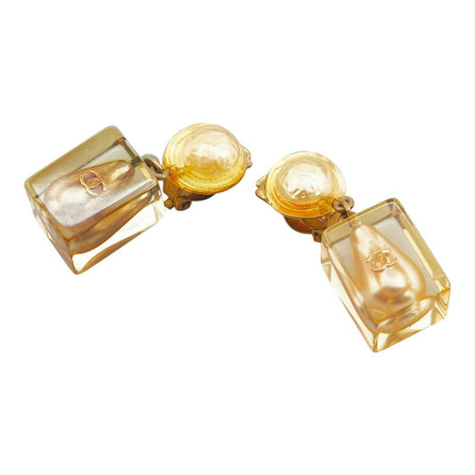 Chanel Coco Mark Teardrop Earrings